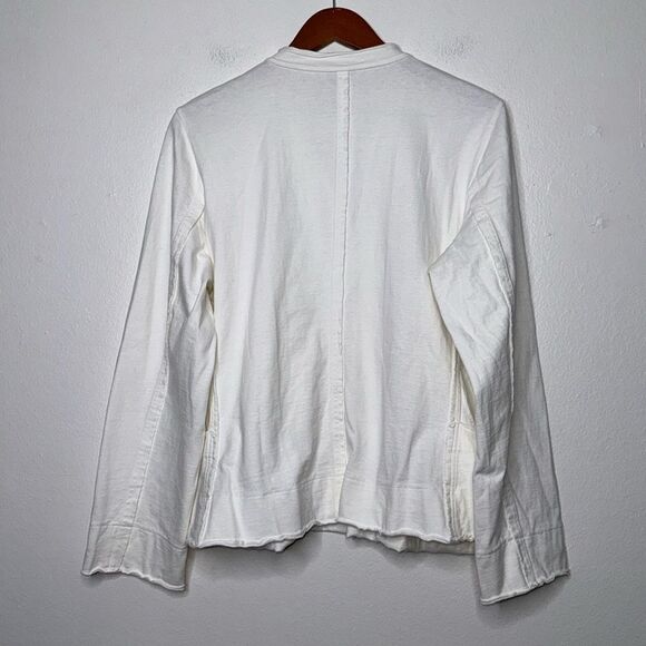 Eileen Fisher Patch Pocket Jersey Cardigan Womens Size Medium - Picture 3 of 14